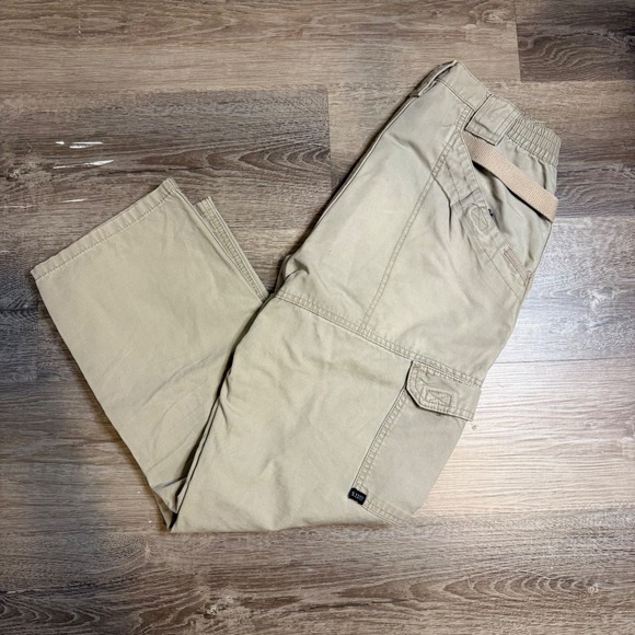 5.11 Tactical Other - 5.11 Tactical Series Mens 30x30 Khaki Cotton Canvas Cargo Work Pants 74251